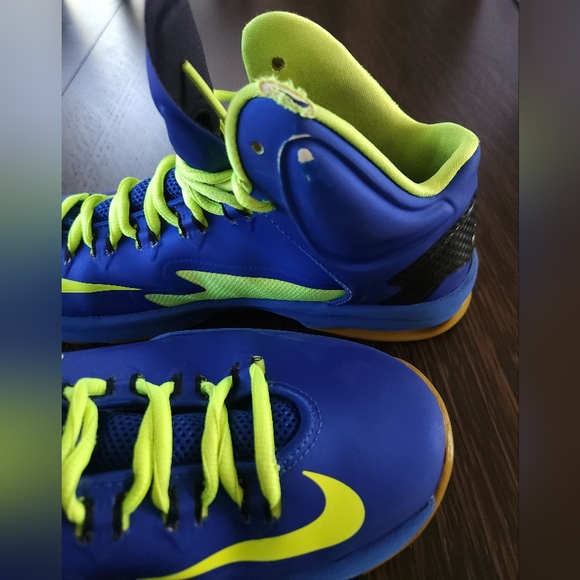 Nike 👟 2012 KD 35 Basketball shoes Royal Blue/Neon yellow size US 7Y Eur 40 $14 - Picture 13 of 14